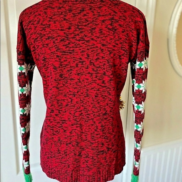 Womens United States Sweater Sz Medium Holiday Christmas Rudolf Ugly Sweater EUC - Picture 5 of 5